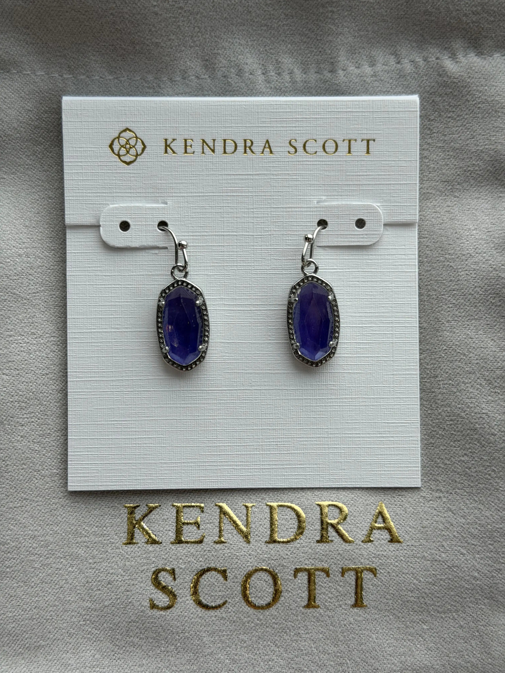 Kendra Scott Blue Pendant Earrings